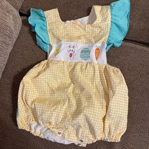 Toddler girl Easter romper